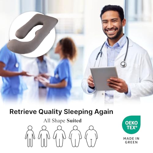 Image of ALLOPERA Pregnancy Pillow, Full Body Maternity Pillow 57 inch, with Removable Washable Cover - Sleep Support for Legs, Back, Neck, Shoulder, HIPS, Belly for Pregnent Women (Cooling Cover)