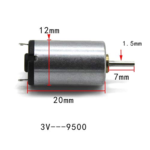 Mini moteur électrique de voiture de télécommande, brosse à dents