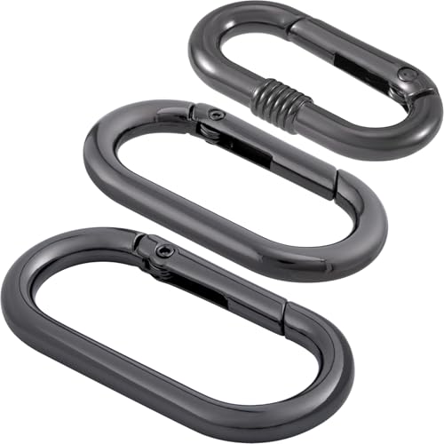 Image of Oval Spring Ring Clips, Metal Keyring Purse Clip