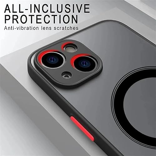 Coque arrière rigide iPhone antichoc et compatible charge magnétique