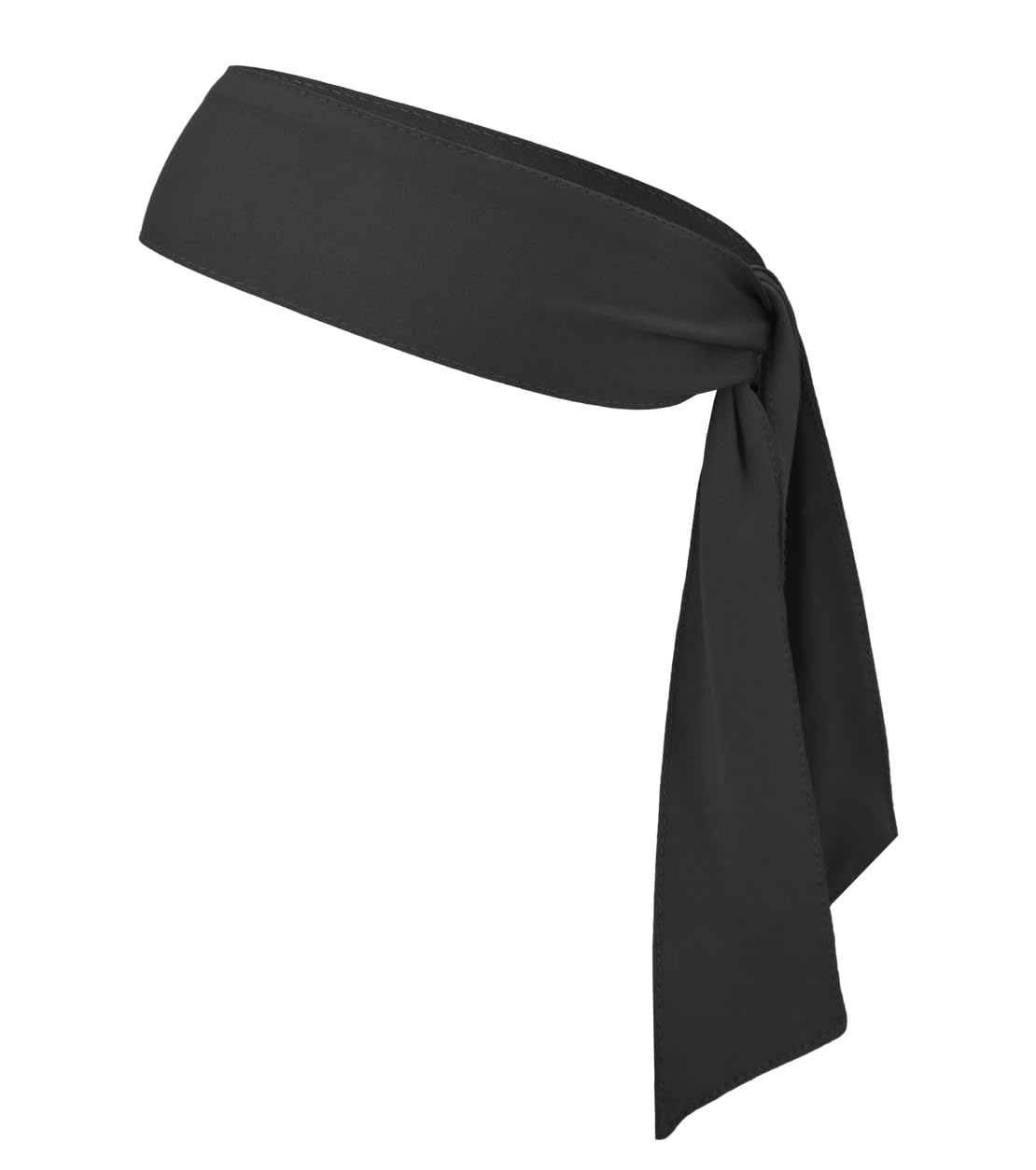Sport Tie Headbands Tennis Head Tie for Men Women Sports Fans Ninja Soccer Basketball Teams Head Ties Halloween (Black)-image-7
