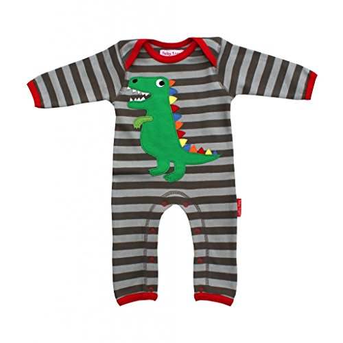 Toby Tiger Tutina con Piedini Slamtrex Grigio 6-12...