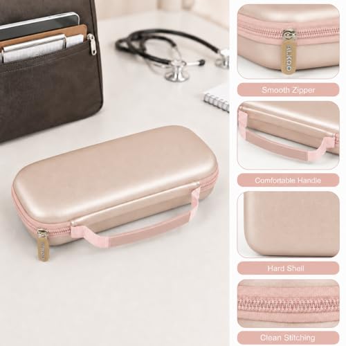 Image of ALKOO Stethoscope Case for 3M Littmann Classic III /Cardiology IV, Rosegold | for MDF Acoustica Stethoscopes, for Nurses, Doctors, Nursing School Essentials, Students, Clinic, EMS, Travel, Hard Bag Only