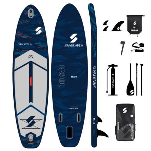 335 x 86 x 15 cm şişme touring Sup seti; HD Woven Drop Stitch, Hot Fusion ve 195 kg kapasite