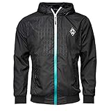 Elastischer Bund am Ärmelabschluss und am Saum sowie verstellbare Kapuze durch Kordelzug mit Stoppern