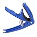 Spring Capo Guitar Capo, ABS Shell Stringed Instrument Accessory with Steel Spring for Beginners Playing Tuning (Dark Blue)
