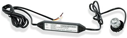 Predator Led Hide A Way 360 Degree LED 18W Strobe Light for Police Cars, Construction Trucks, Service Vehicles, Plows, Emergency Vehicles. Surface Mount Grille Flashing Light (Red/White)