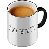 Funtasstic Tasse There is no place like Home 127.0.0.1 - Kaffeepott Kaffeebecher by StyloTex