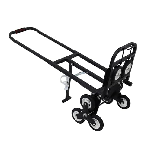 Carretilla plegable para escaleras con 6 ruedas y soporte miniatura 2