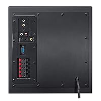 Logitech Z906 5.1 Sound System, Lautsprecher mit 1000 Watt Surround Sound, THX, Mehrere Audio-Eingänge, Fernbedienung, EU Stecker, PC/PS4/Xbox/Stereo-Anlage/TV/Smartphone/Tablet - Schwarz – Ansicht 9