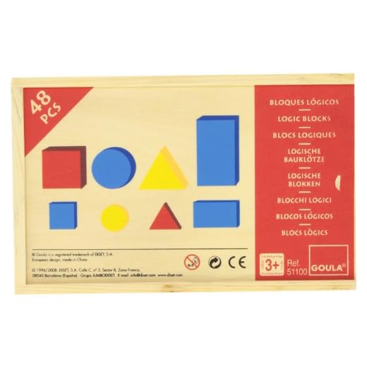Goula - Bloques Lógicos, Juego Preescolar De Construcciones A Partir De 3 Años