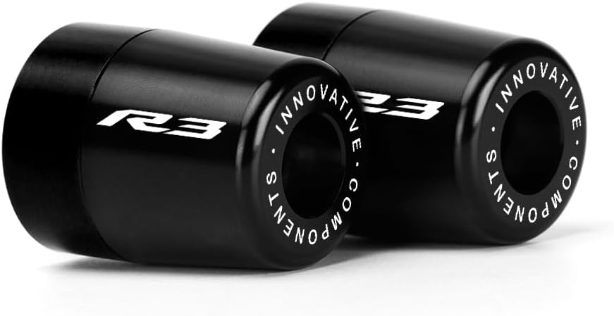 Handle Bar Ends Hand Grips Plug Caps Compatible with Yamaha YZF R3 2015-2019 2020 2021 2022 2023 2024 2025 | Motorcycle Balance Pad YZF-R3 YZFR3 Accessories