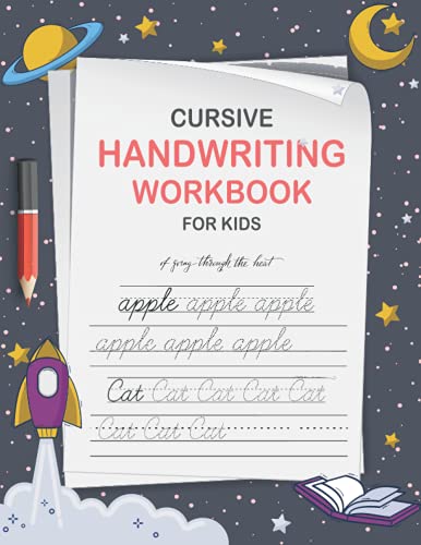 Cursive Handwriting Workbook for Kids: Cursive Writing Practice Paper for Beginners - Cursive Letter Tracing Book for Kids that Makes Handwriting Properly – Handwriting Practice Book