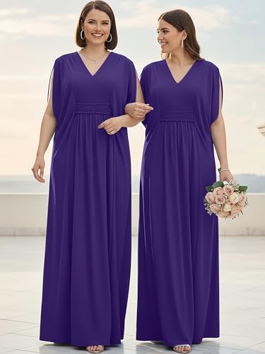 Image of KOH KOH Womens Long V-Neck Grecian Goddess Wedding Guest Maxi Dress Gown