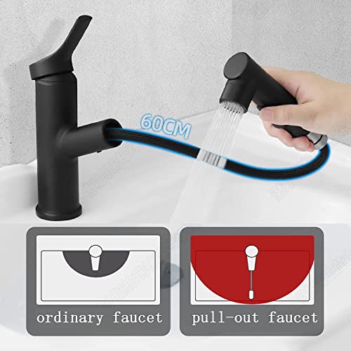 Robinet extractible contre les éclaboussures de lavabo de bain