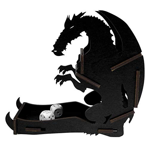 docsmagic.de Dice Tower Dragon Black Small