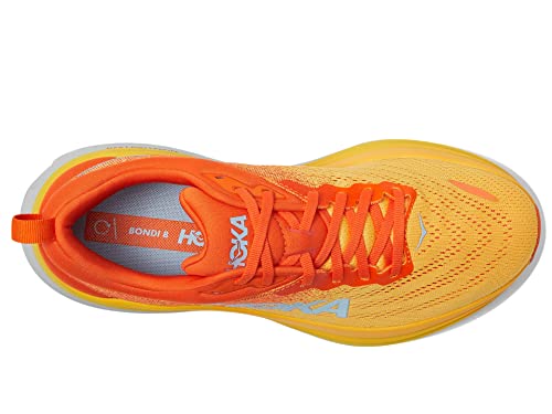 Hoka ONE ONE Men's Bondi 8Running Shoes, Puffin S Bill Amber Yellow, 9 US