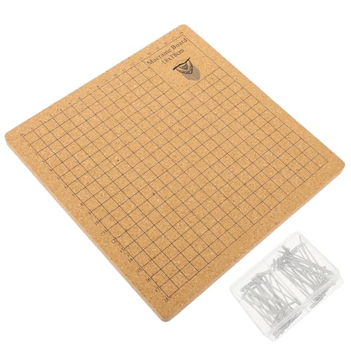 Tablero de corcho para proyectos de macramé y diseño de pulseras en casa