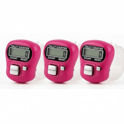 Image of Concepta Mini Hand Tally Counter Finger Ring Digital Electronic Head Count, Jap Counter Machine for Mantra Jap Cricket Umpire and Various Counting Purpose Small(Color May Vary) (Pack of 3 PIS)