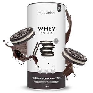 foodspring Whey Protein Pulver (750g, Cookies n’ Cream)