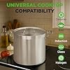 NutriChef Stainless Steel Cookware Stock Pot - 24 Quart, Heavy Duty Induction Soup Pot With Lid, Induction, Ceramic, Glass and Halogen Cooktops Compatible - NCSPT24Q #4