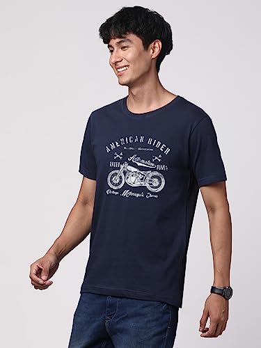 Image of ADRO Men's 100% Cotton Regular Fit T-Shirt