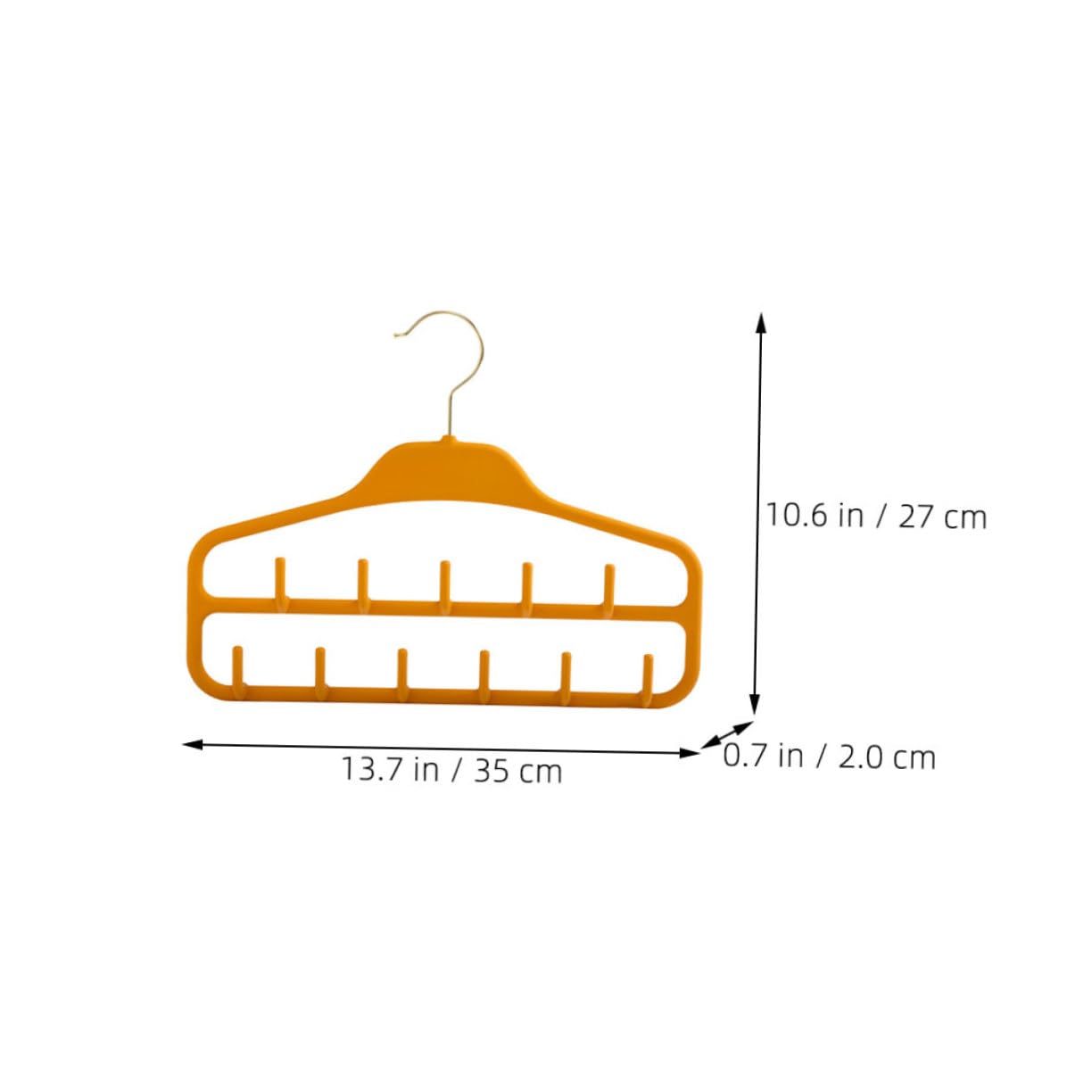 DECHOUS 2pcs Belt Storage Artifact Straps Hooks Hanger Multi Buckles Organizer Closet Tie Key Belt Hanging Rack Belt Racks Belt Holder High Manganese Steel Orange