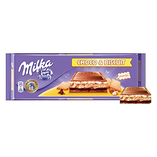 Image of Milka Choco & Biscuit Chocolate Bar Pouch, 300 Gm