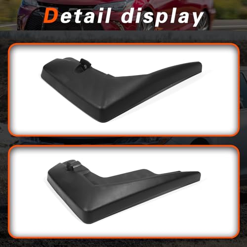 Image of 2015 Camry Mud Flaps Mud Guards Compatible with Toyota Camry 2015-2017 Splash Guard No Drilling Required All Weather Mudflaps(Set of 4)