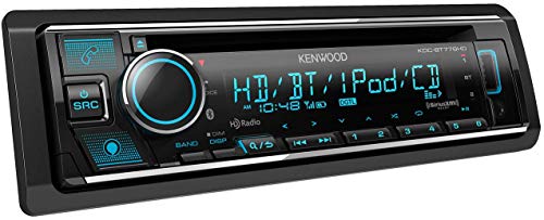 Kenwood Kdc-Bt778Hd Single Din Bluetooth Cd Car Stereo Receiver With Amazon Alexa Voice Control | Lcd Text Display | Usb & Aux Input #TOP1