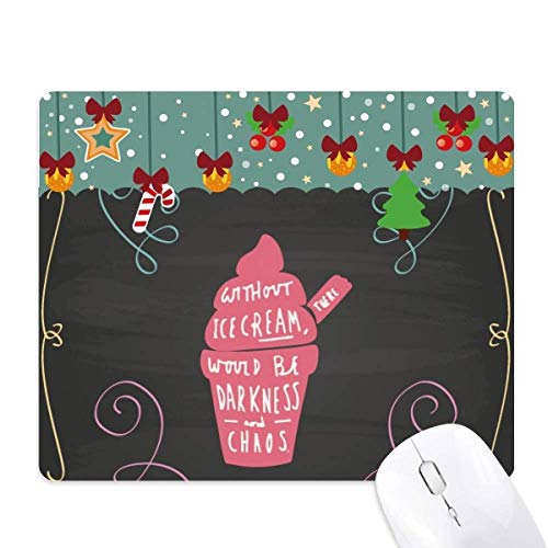 Tapis de souris de jeu en caoutchouc pour bureau motif de Noël There would Be Darkness