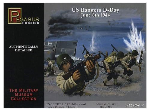 Figurines troupes américaines Jour J Pegasus PG7351 maquette 1/72 pour diorama WW II