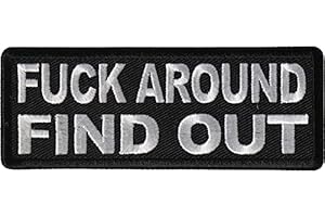 Embroidered Punk Patches for Leather Vest, Motorcycle Jackets, Iron-On or Sew-On: "Fuck...