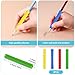 Sensory Pencil Grips Set for Kids and Adults, Silicone Pencil Sleeve Educational Tools for Fidgeting, Autism & ADHD, Ergonomic Right or Left-Handed Use, Reusable (Random Colors)