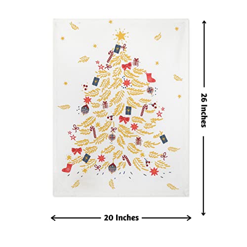 Folkulture Christmas Kitchen Towels Or Tea Towels, Set Of 3 100% Cotton 20 X 26 Inches Dish Towels And Dishcloths Sets For Farmhouse Christmas Decorations, Modern Dish Cloths For Gifts (Very Merry) #TOP5