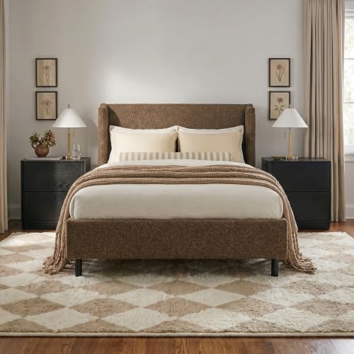 Image of Yechen Nightstands Set of 2 with 2 Push to Open Drawers Storage