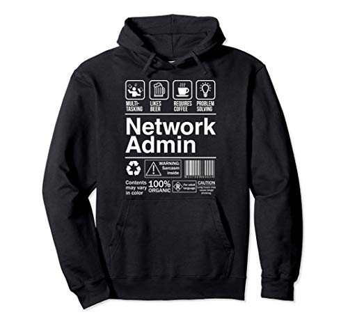 Network Admin Product Label Funny Gift Sudadera con Capucha