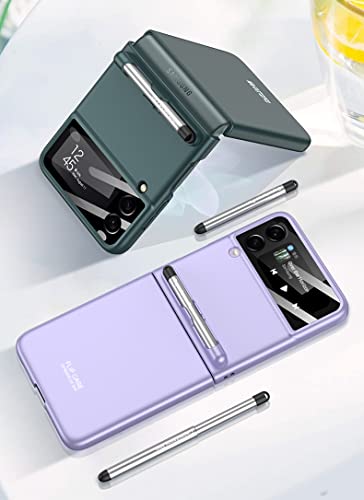 SHIEID Capa para Samsung Z Flip 3, capa para Galaxy Z Flip 3 vem com uma caneta capacitante, capa fl