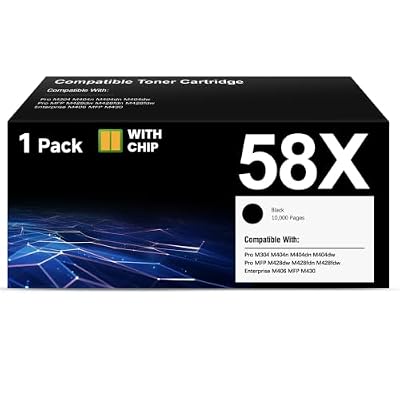 58X Toner Cartridge High Yield (1-Pack) Compatible Replacement for HP 58X CF258X 58A CF258A Black Work with HP Pro M404n M404dn M404dw MFP M428dw M428fdn M428fdw M406dn M430f M404 M428 Series Printer