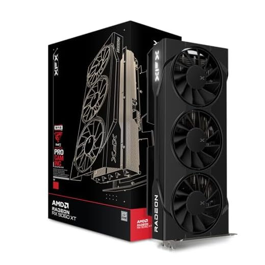 XFX Swift AMD Radeon RX 9060 XT OC Triple Fan Gaming Edition with 16GB GDDR6 HDMI 2xDP, AMD RDNA 4 RX 9060XT RX-96TS316BA