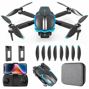 Drohne mit Kamera 4K für Kinder Anfänger, Bürstenlosem Motor RC Quadcopter, Start mit einem Knopf/36 Min Lange