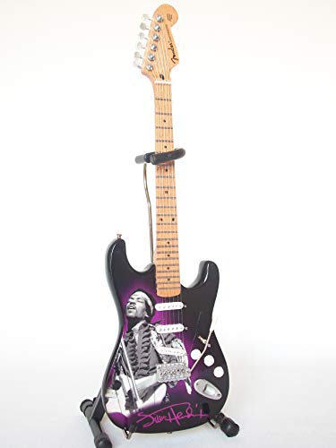 AXE Heaven Jimi Hendrix Guitare Fender Tribute miniature à collectionner - Les Beatles, Paul McCartney, John Lennon, RIngo Starr, George Harrison AXE Heaven Jimi Hendrix Guitare Fender Tribute miniature à collectionner
