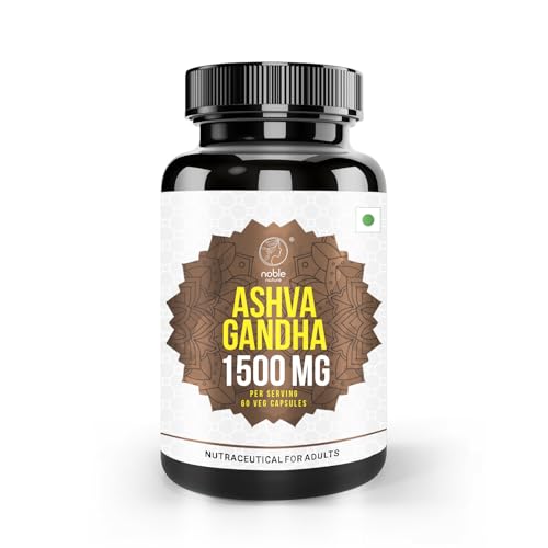 Ashwagandha Capsules with Organic Ashwagandha Extract Powder & Black Pepper Root Extract | 1500 MG |