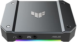 ASUS TUF GAMING CAPTURE BOX CU4K30 游戏采集盒 支持4K/游戏实况 录像 分发 会议/网络摄像头 PS5 PS4Pro Switch Mac Windows/OBS 官方认证款 / USB3.2连接 / 语音聊天录音功能