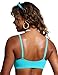 CRZ YOGA D-DD Scoop Neck Bikini Tops for Women - Padded Adjustable Spaghetti Straps Bathing Swimsuit Sports Bra Turquoise Small