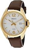 SEIKO-Quartz Gents Leather Strap Watch