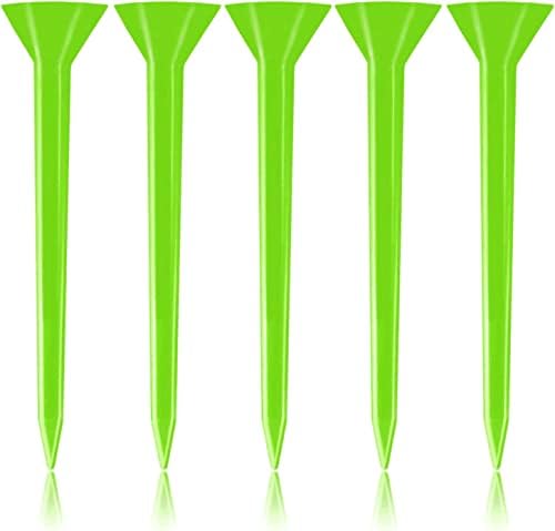 FINGER TEN Golf Tees Plastic Long 3 1/4inch 2 3/4 83mm 70mm Orange Driver Unbreakable Step Down Big Cup Horn Bulk Pack of 15, Golf Tee Practice Durable Premium For Men Women Kids Golfer Blue White
