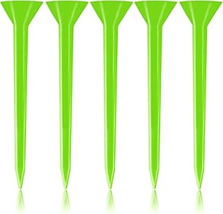 FINGER TEN Golf Tees Plastic Long 3 1/4inch 2 3/4 83mm 70mm Orange Driver Unbreakable Step Down Big Cup Horn Bulk Pack of 15, Golf Tee Practice Durable Premium For Men Women Kids Golfer Blue White