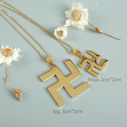 Buddhist Simple Sanskrit (Meaning Life And Reincarnation Where Auspicious Virtues Gather) Gold Pendant Alloy Necklace, Versatile Collarbone Chain For Men And Women, Religious Gift 5