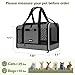 GAPZER Cat Carrier 18x11x11 Top Load Soft Pet Travel Bag Over 15 lbs, Collapsible Small Dog Puppy Crate 10 Pounds, Small Animal Rabbit Kennel Carrying Case, Kitten Mesh Cage Medium Cat Under 25 Grey